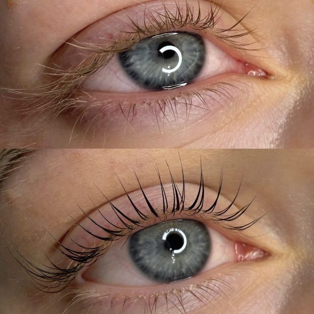 Wimpernlifting – Ergebnis