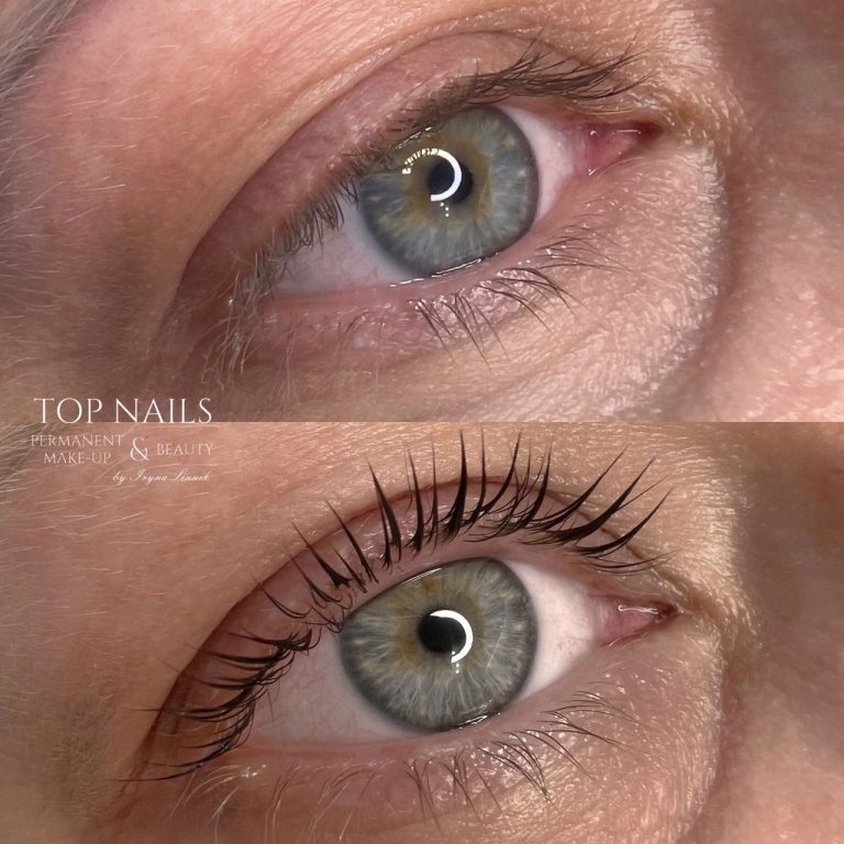 Wimpernlifting – Ergebnis