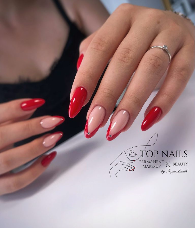 Rote glänzende Nägel – Top Nails Bautzen